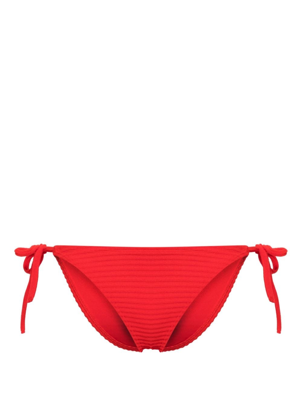 Calvin Klein 罗纹针织比基尼三角裤 In Red
