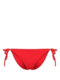 Calvin Klein ribbed-knit bikini bottoms - Red