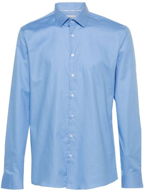 Calvin Klein dot-print cotton shirt