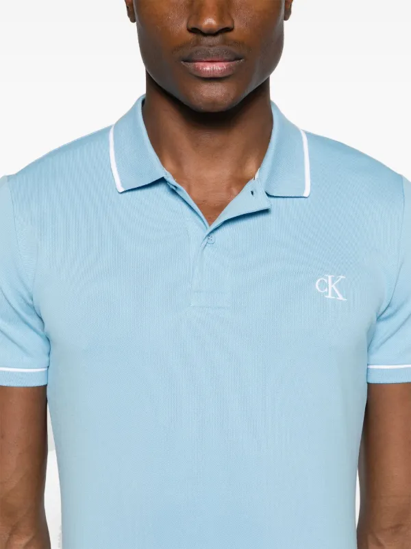 Calvin klein blue polo shirt online