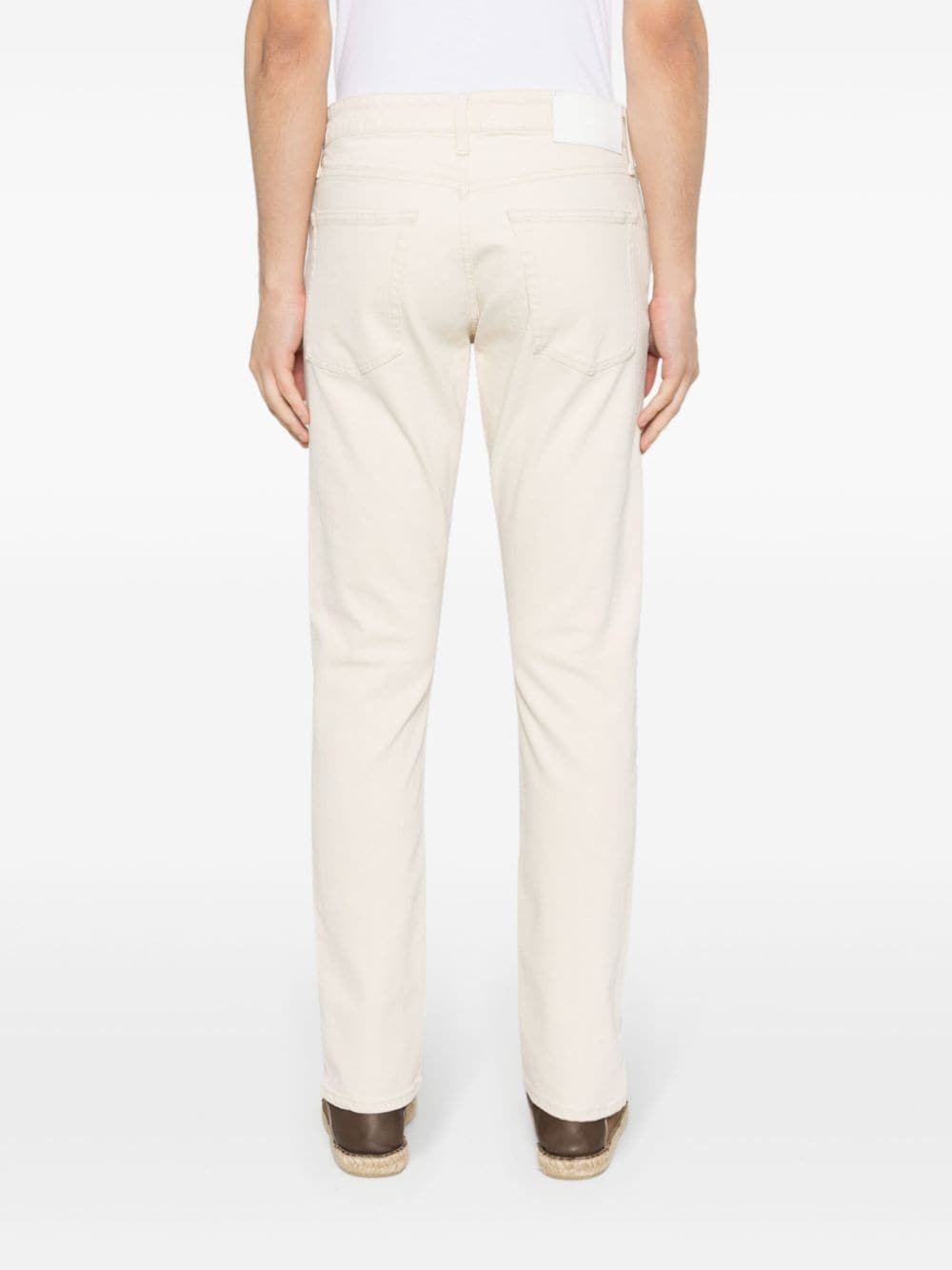 Shop Calvin Klein Low-rise Slim Fit Jeans In Neutrals