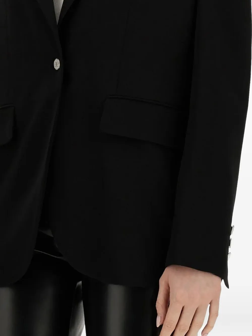 MOSCHINO JEANS Jack met enkele rij knopen Zwart