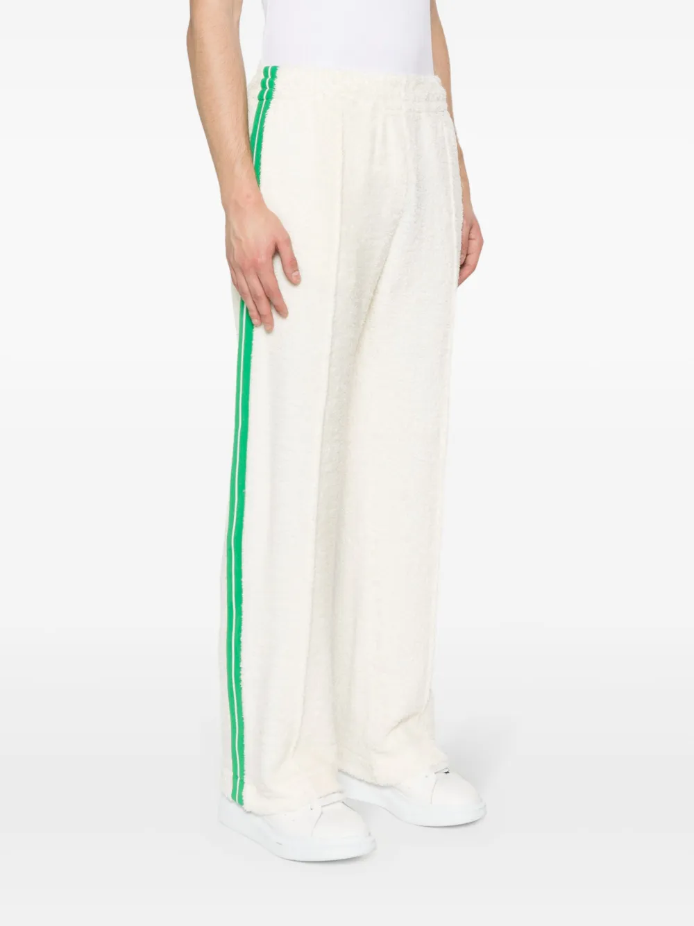 Shop Casablanca Summer Towelling Track Pants In Neutrals