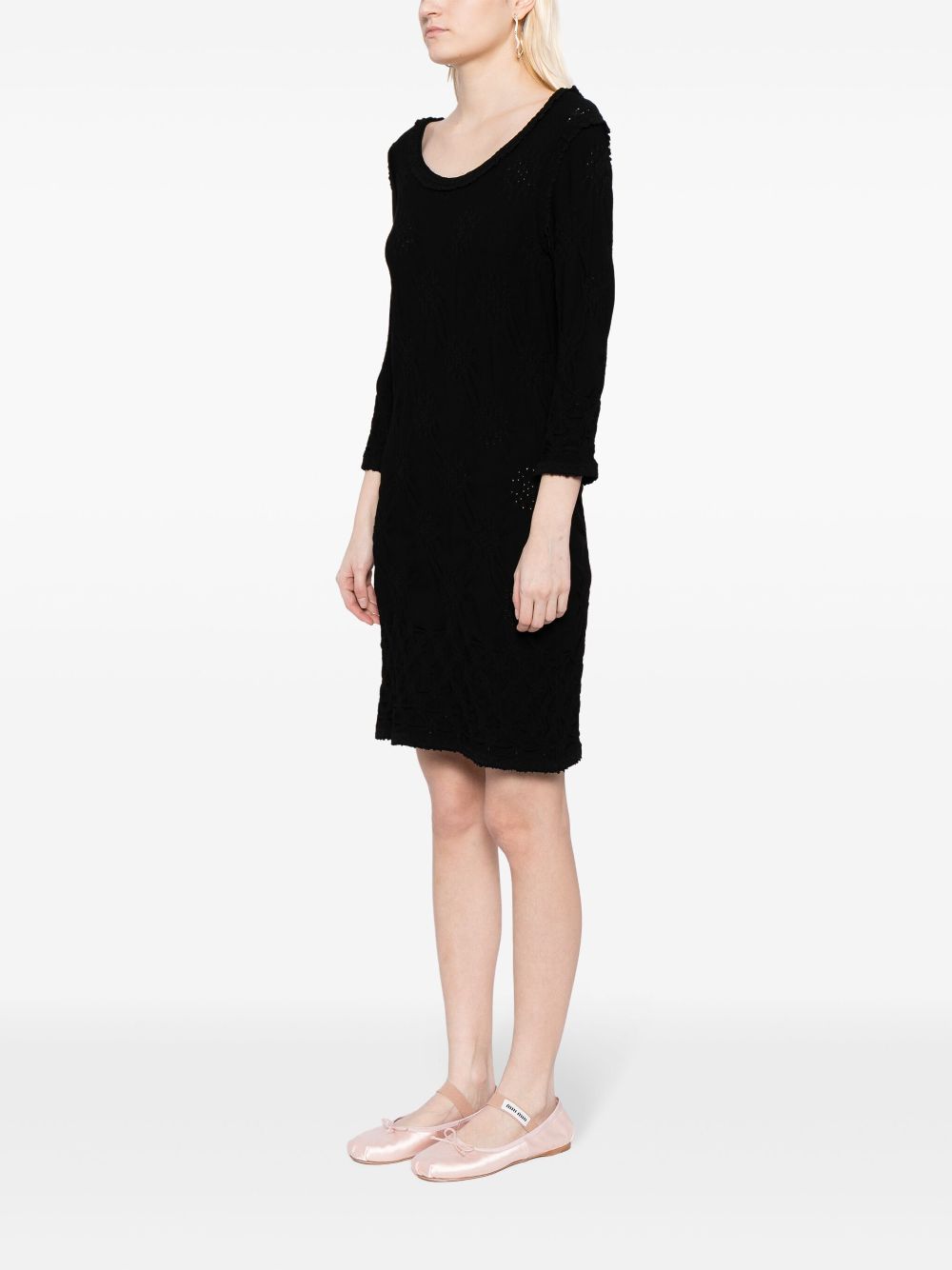 CHANEL 2000 boat-neck knitted dress Women