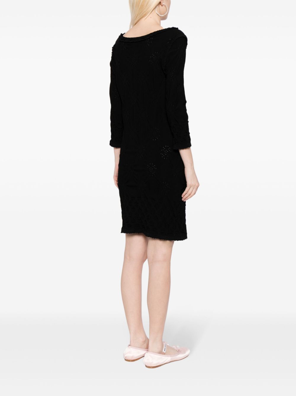 CHANEL 2000 boat-neck knitted dress Women