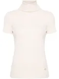 CHANEL Pre-Owned 2007 roll-neck knitted top - Neutrals