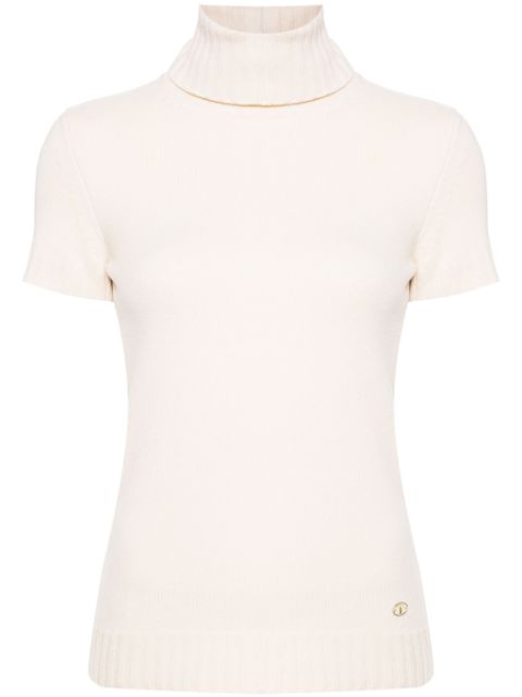 CHANEL 2007 roll-neck knitted top Women