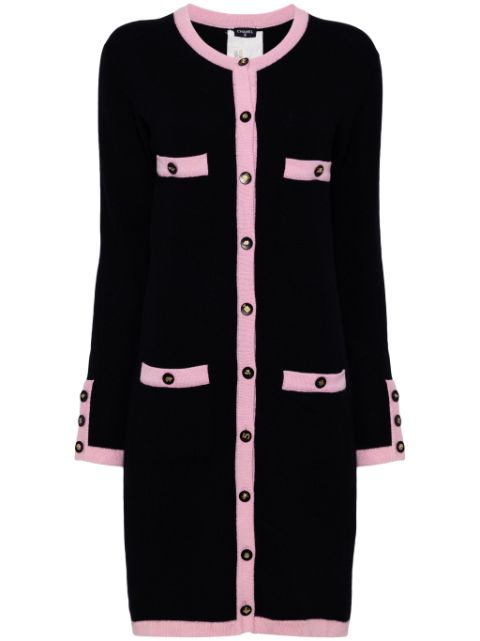 HOT SALE CHANEL 1990 Icon-button cotton dress Women