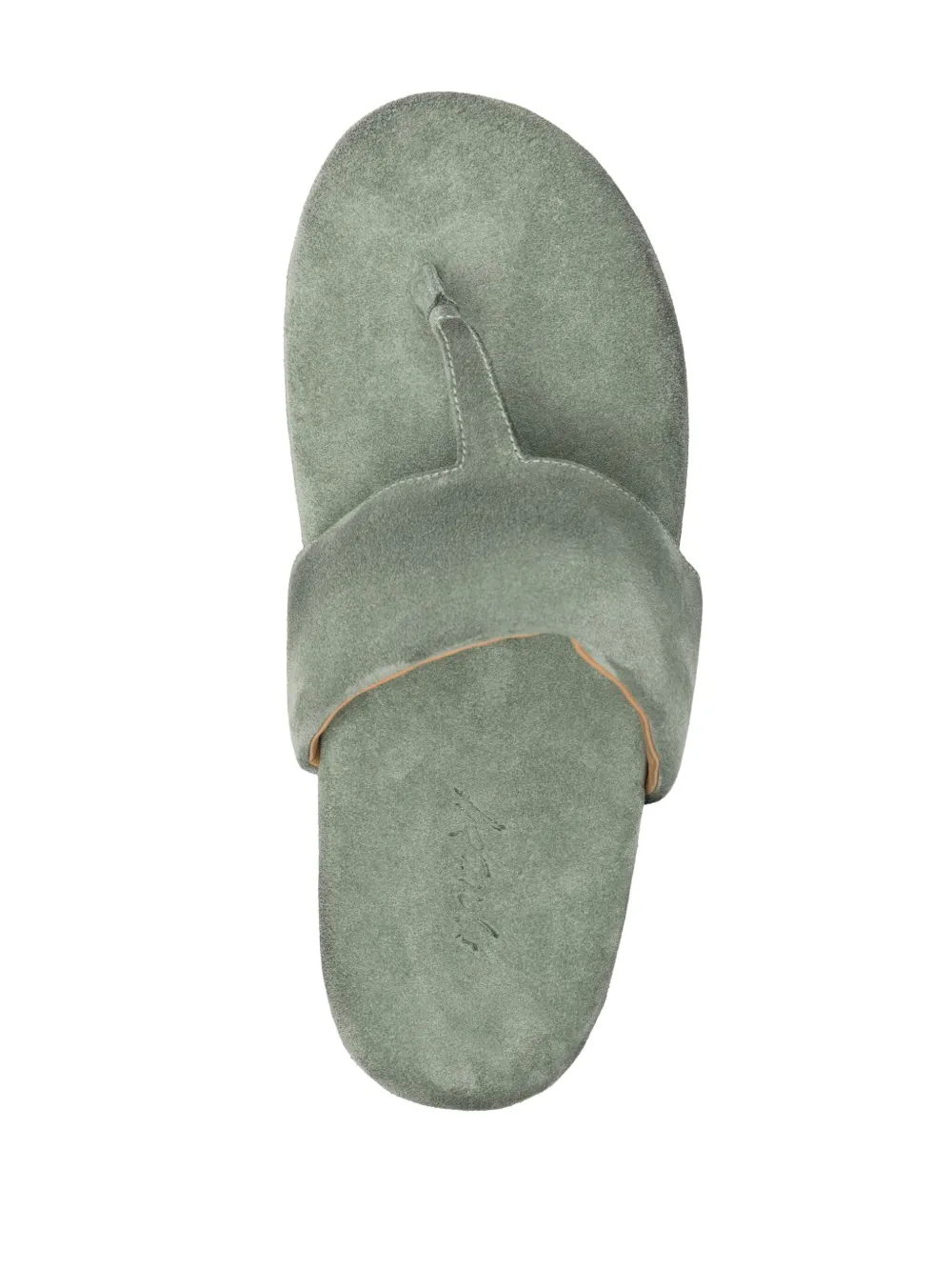 Shop Marsèll Spanciata Infradito Leather Sandals In Green