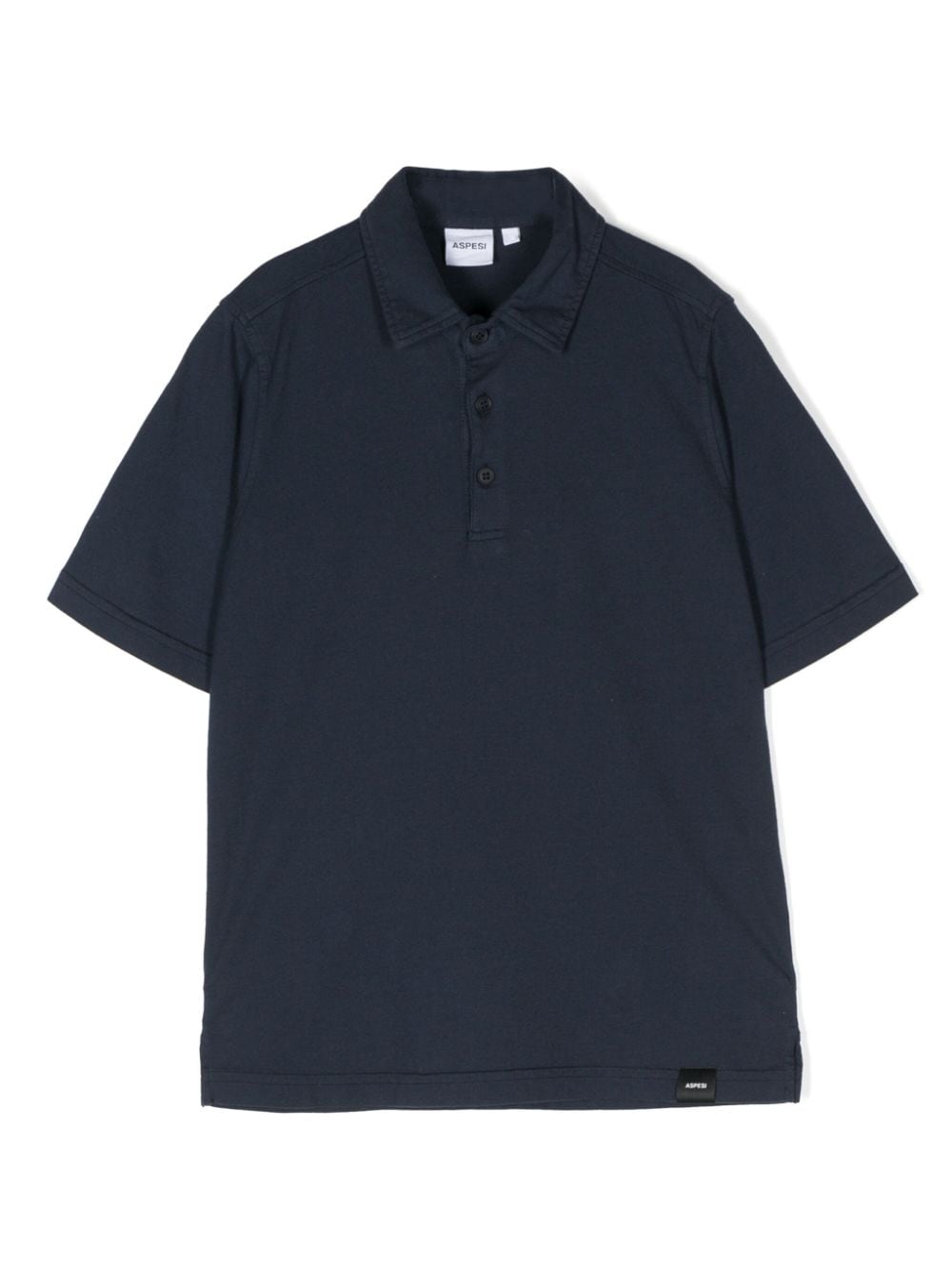 Aspesi Kids' Cotton Polo Shirt In Blue