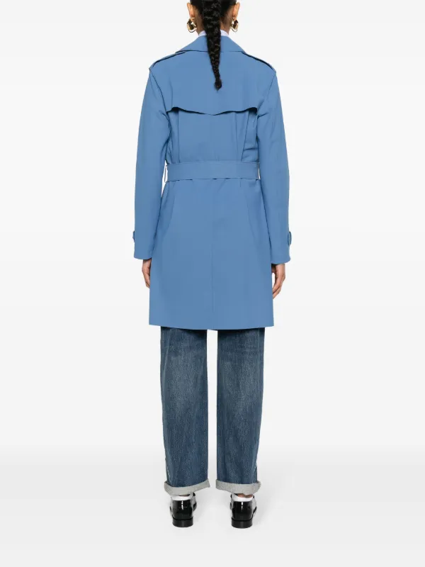 Harris Wharf London トレンチコート | ブルー | FARFETCH JP