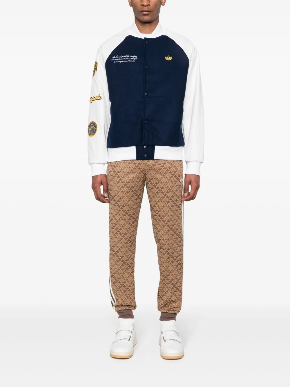 adidas Bomberjack met logopatch Blauw