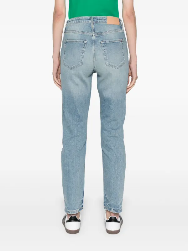 tommy hilfiger cigarette jeans Tommy Hilfiger high-rise Slim Cigarette Jeans | Blue