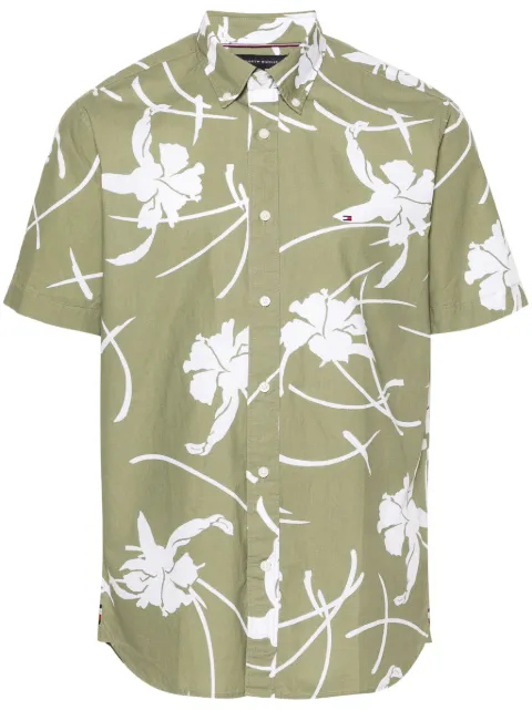 Tommy Hilfiger tropical-print cotton shirt