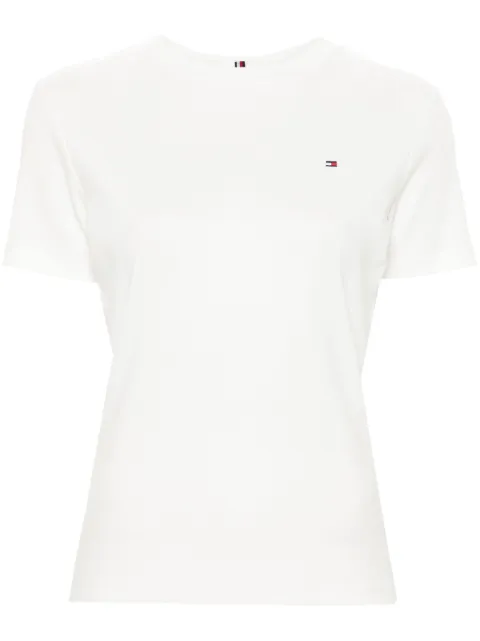 Tommy Hilfiger flag-embroidered cotton T-shirt