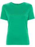 Tommy Hilfiger flag-embroidered cotton T-shirt - Green