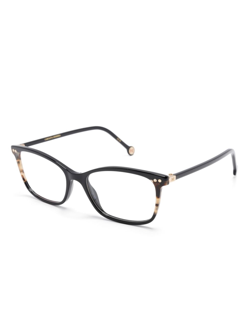 Shop Carolina Herrera Her 0246 Wayfarer-frame Glasses In 黑色