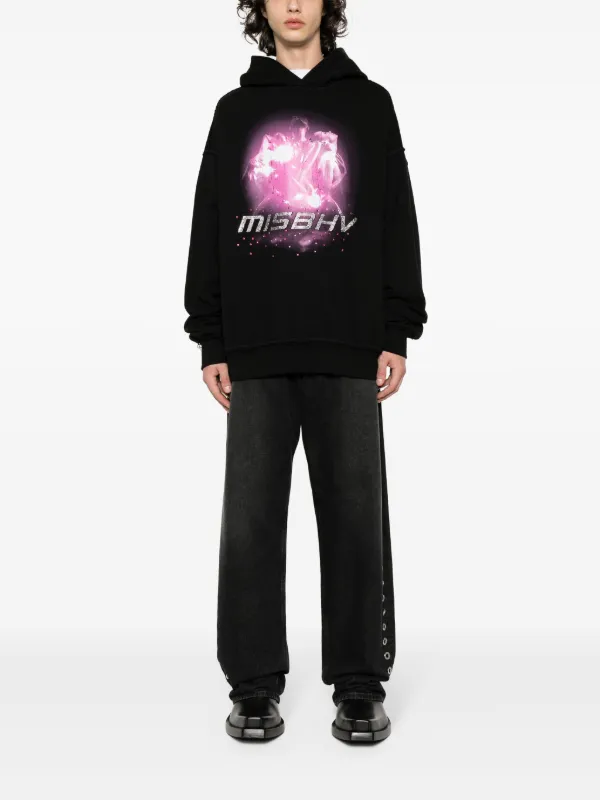 MISBHV graphic-print Hoodie | Black | FARFETCH