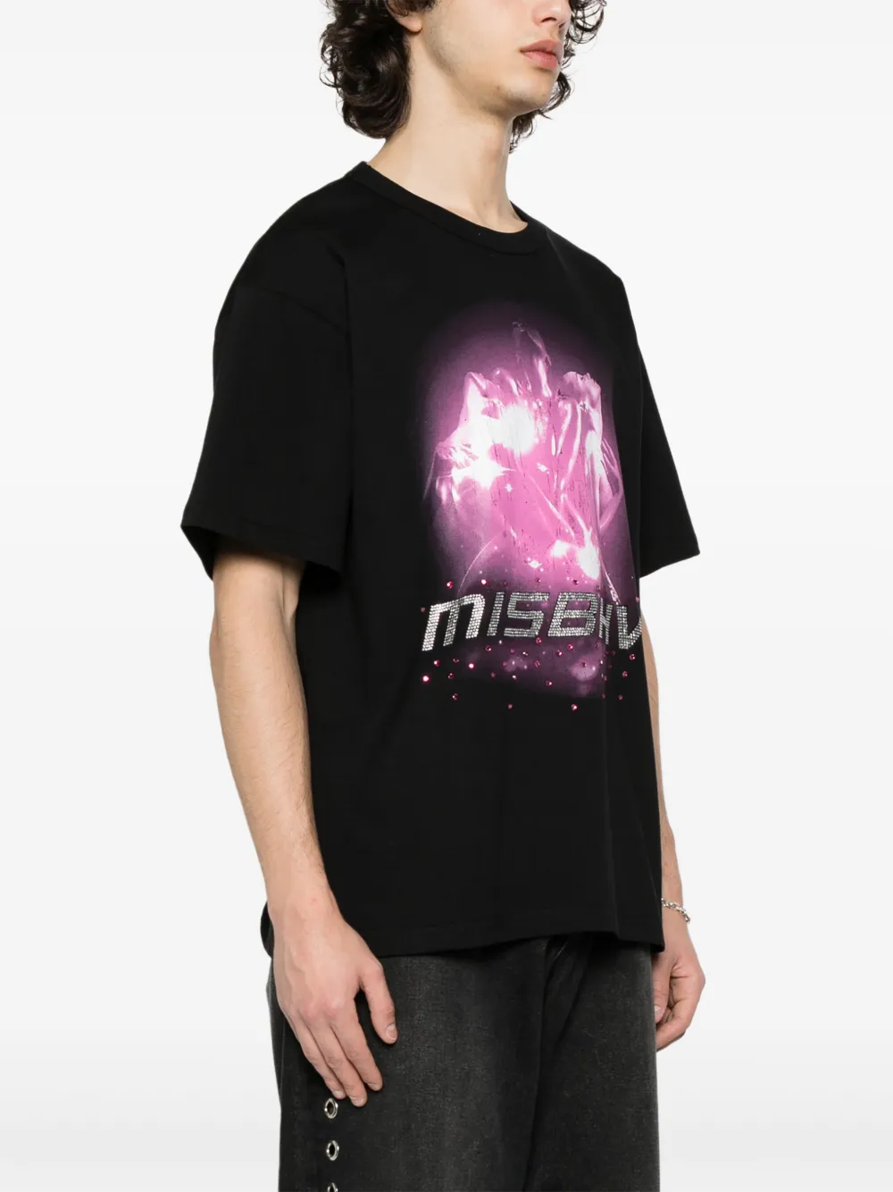 MISBHV T-shirt met grafische print Zwart