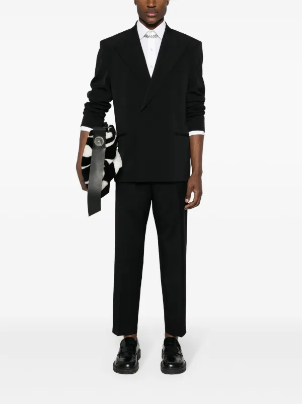 【送料&関税込】Jil Sander Tailored Trousers Jil Sander straight-leg Tailored Trousers | Black | FARFETCH