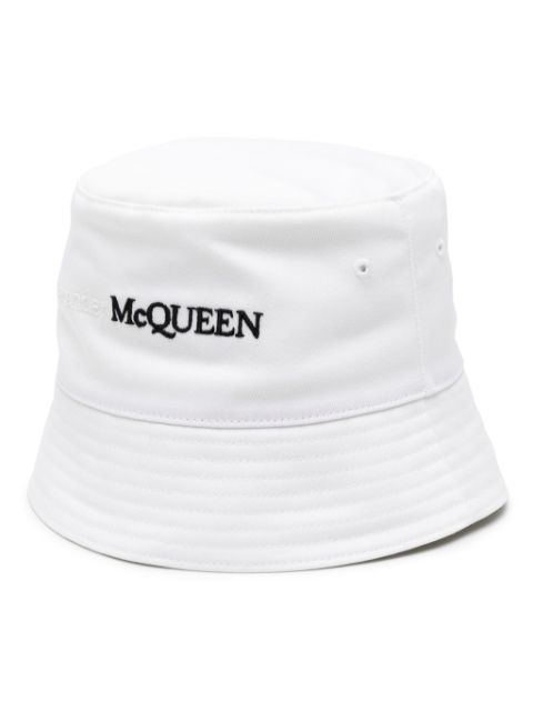 Alexander McQueen logo-embroidered bucket hat