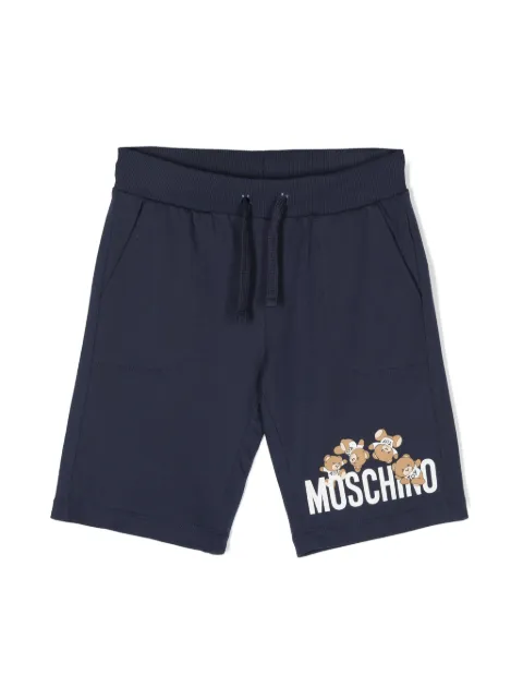 Moschino Kids Teddy Bear cotton shorts