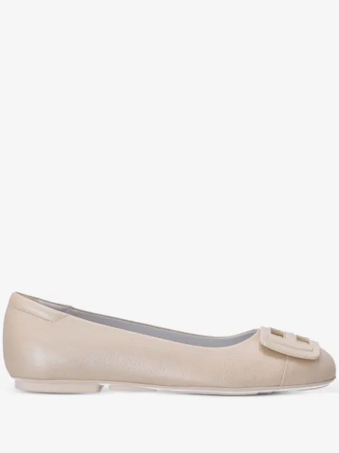 Hogan H661 patent-leather ballerina shoes
