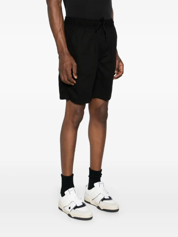 Calvin Klein Jeans logo-patch Twill Bermuda Shorts | Black