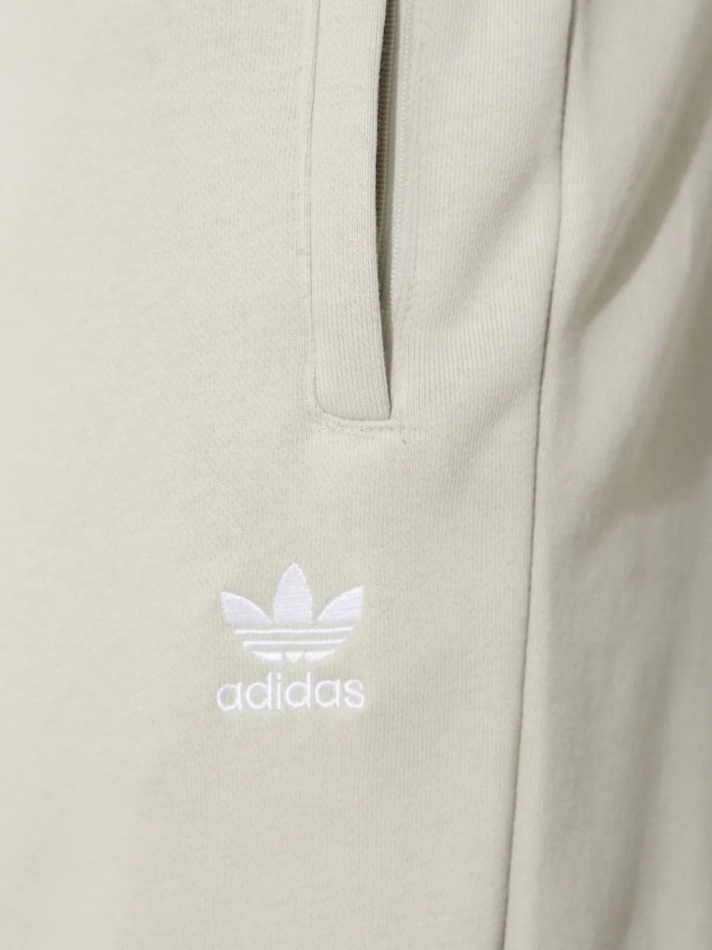Adidas Originals Logo-embroidered Sweatpants In Neutral