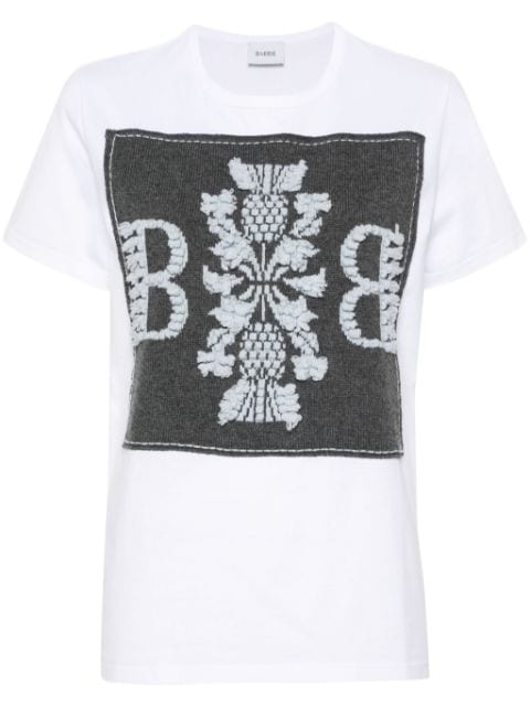 Barrie patch-detail cotton T-shirt