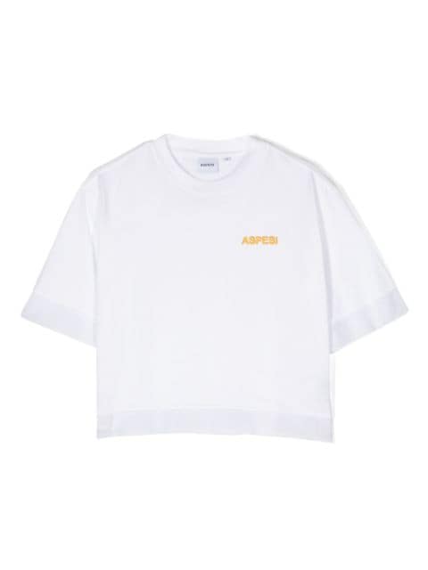 Aspesi Kids logo-embroidered T-shirt