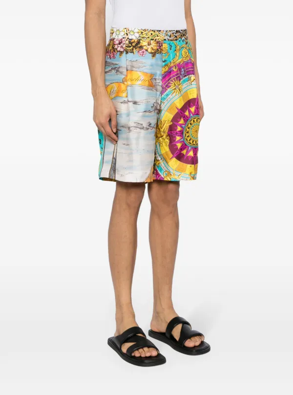 Moschino グラフィック シルクショートパンツ | マルチカラー