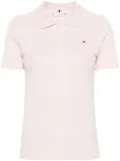 Tommy Hilfiger flag-embroidered polo shirt - Pink