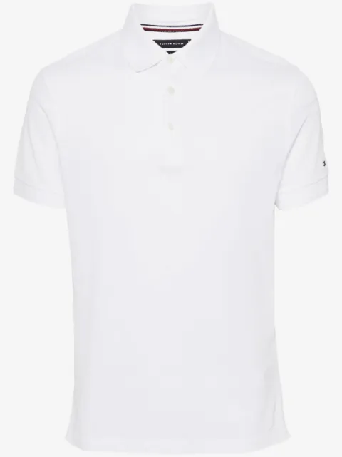 Tommy Hilfiger logo-embroidered piqué polo shirt