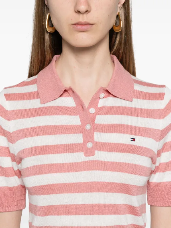 Hilfiger Polo sale Pink weiß