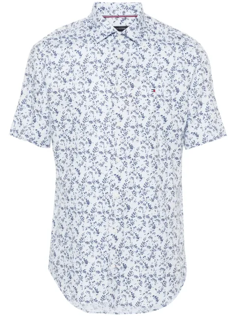 Tommy Hilfiger floral-print short-sleeve shirt