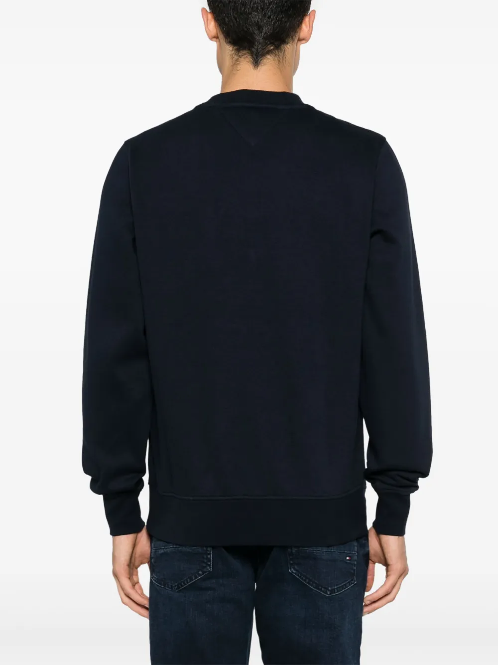 Tommy Hilfiger Logo-embroidered Sweatshirt In Blue