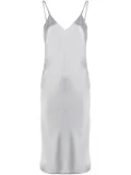 Norma Kamali bias-cut satin slip dress - Silver