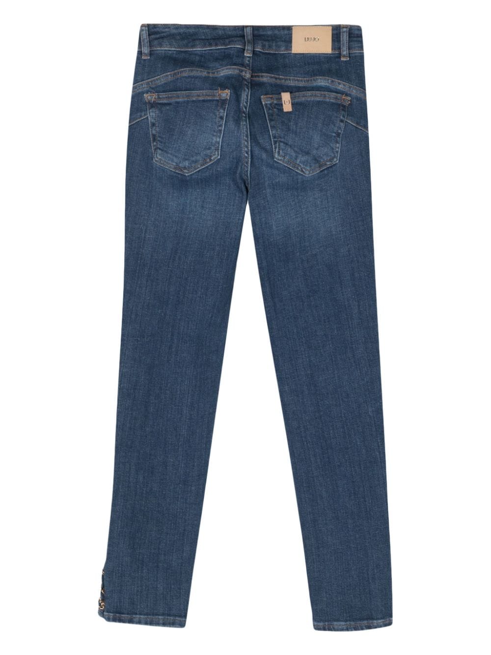 Shop Liu •jo Mid-rise Skinny Jeans In Blue