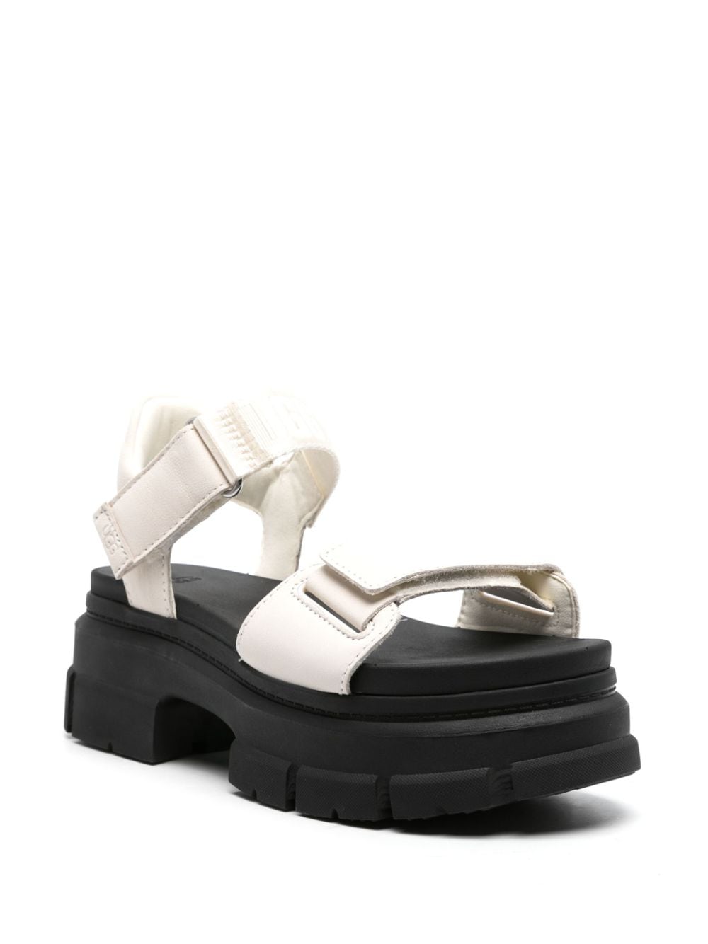 Shop Ugg Ashton 70mm Leather Sandals In White