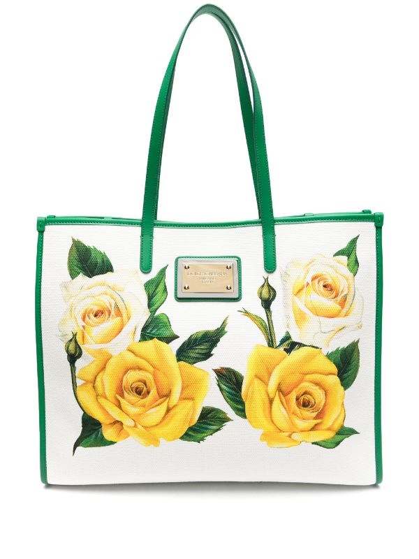 Dolce and gabbana discount rose print bag