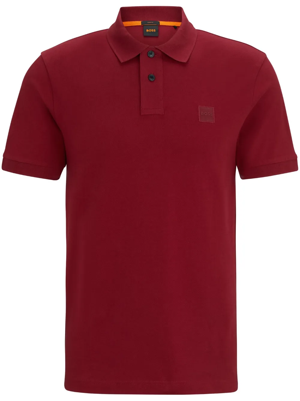 BOSS T-shirt met logopatch Rood