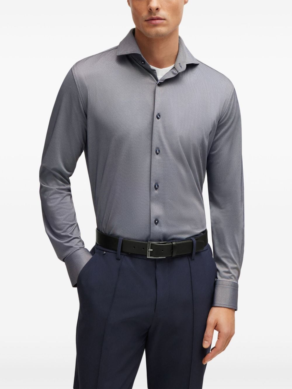 BOSS Button-up overhemd Blauw