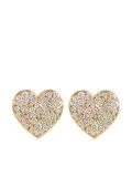 ALINKA 18kt rose gold Caviar Heart Grande diamond stud earrings