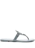 Tory Burch Miller patent-leather flip flops - Blue