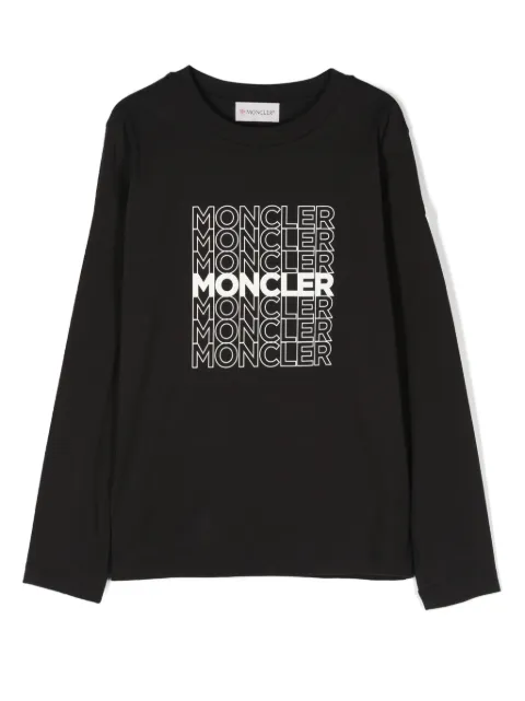 Moncler Enfant logo-print cotton T-shirt