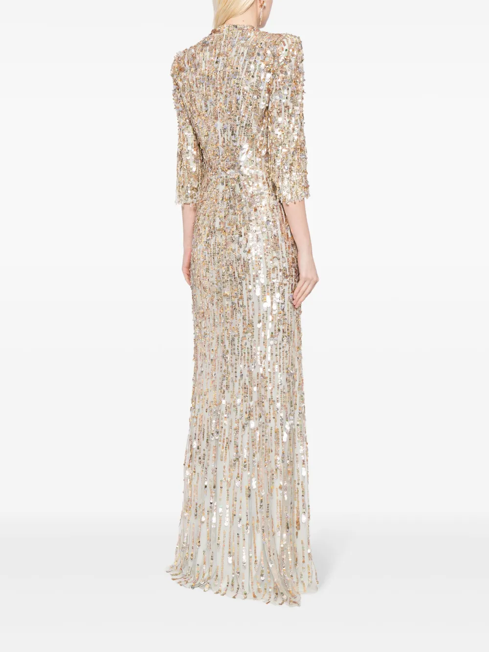 Jenny Packham Oscar sequin-embellished gown Women