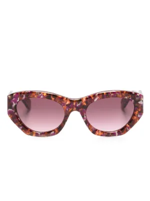 Stella McCartney Eyewear leopard-print square-frame  display picture 2