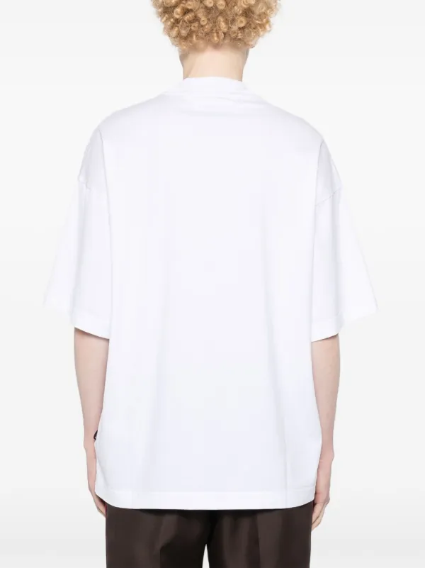 Palm Angels Palm Ski Club Cotton T-shirt | White | FARFETCH JO