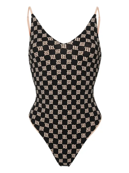 Maillot de bain à motif monogrammé - MISBHV - Modalova